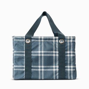 Thirty-One Square Utility Tote - Sweater Weather Plaid